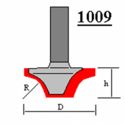 Фреза ГЛОБУС 1009 R16 пазовая фасонная